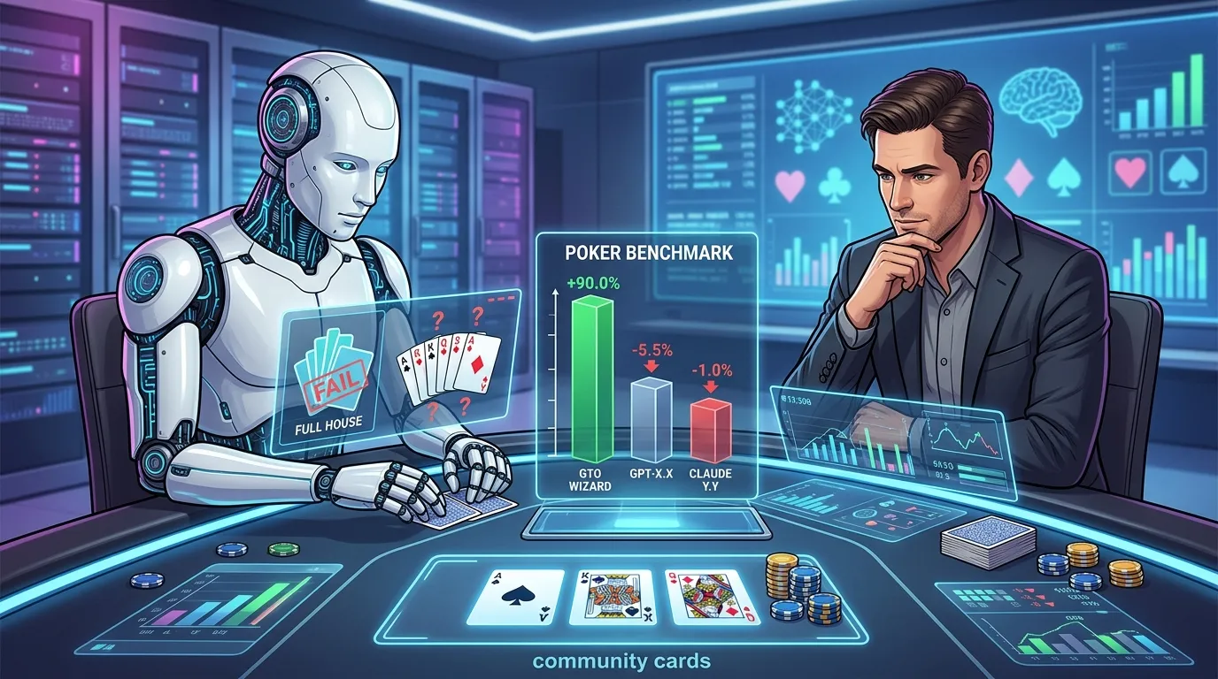 GPT-5.4 проиграла в покер: GTO Wizard раскрывает слабости ИИ
