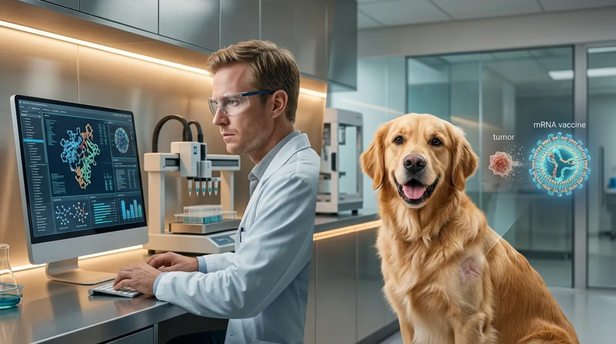 ИИ и мРНК-вакцина спасли собаку от рака: прорыв в персонализированной медицине